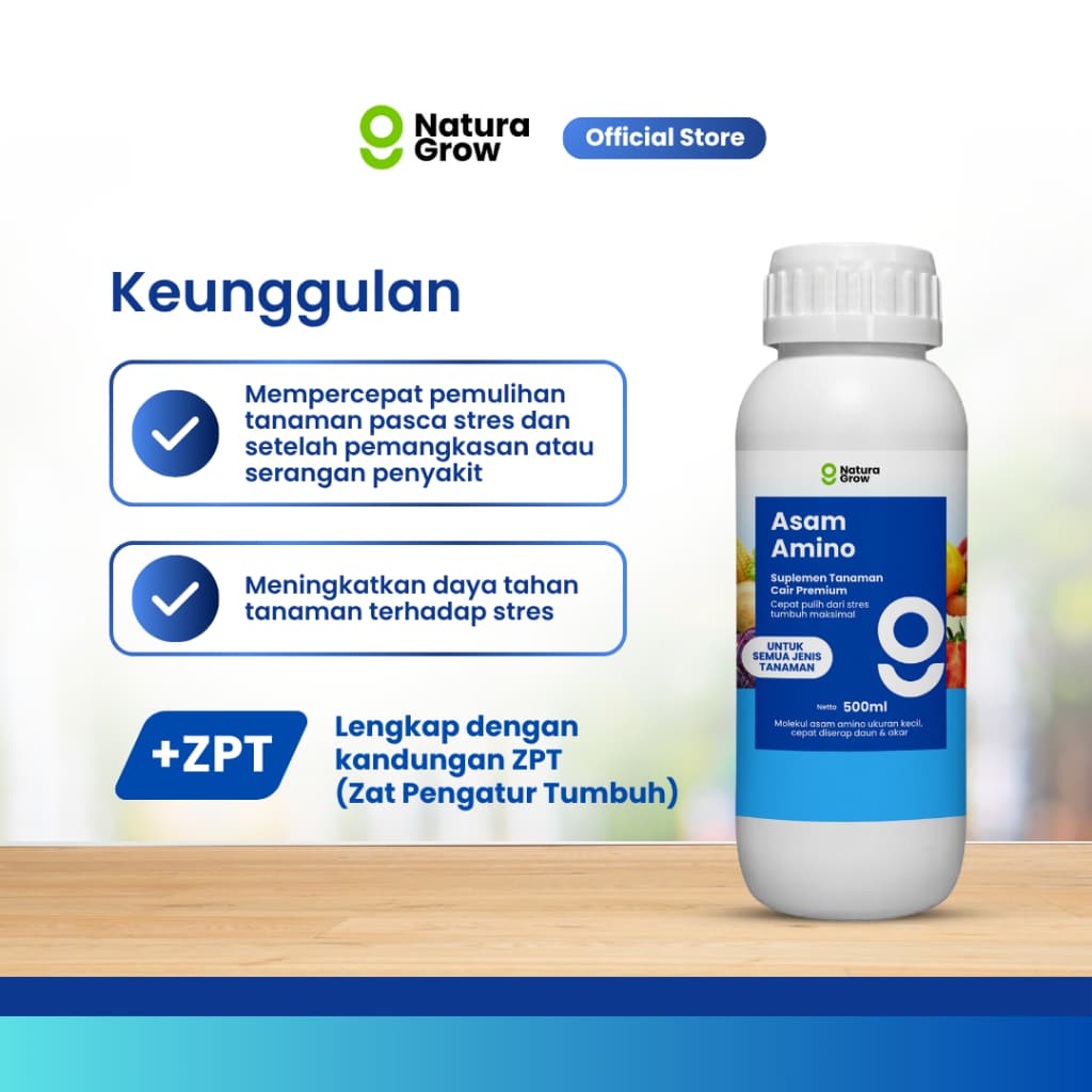 Naturagrow Asam Amino Cair – Nutrisi Tanaman untuk Mendukung Pertumbuhan & Kesuburan
