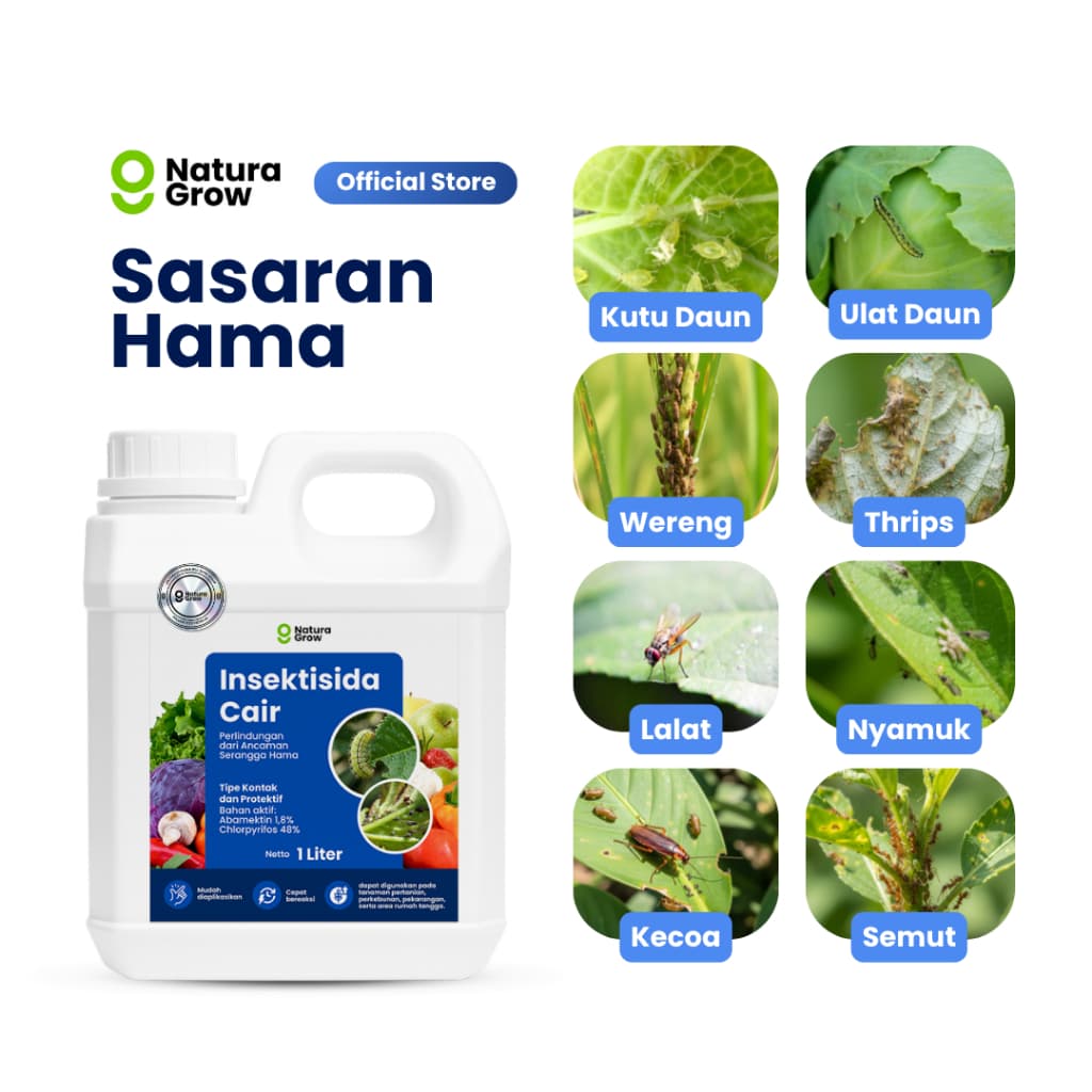 Pestisida Tanaman Insektisida Organik untuk Cabai Tomat Sayur Anti Hama + Asam amino