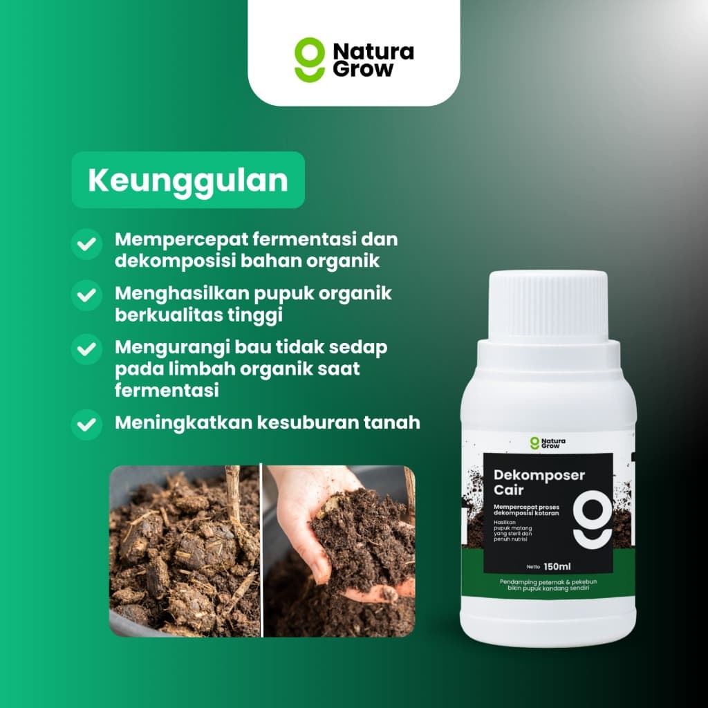 Naturagrow -  Decomposer (Pengurai Bahan Organik) 150ml