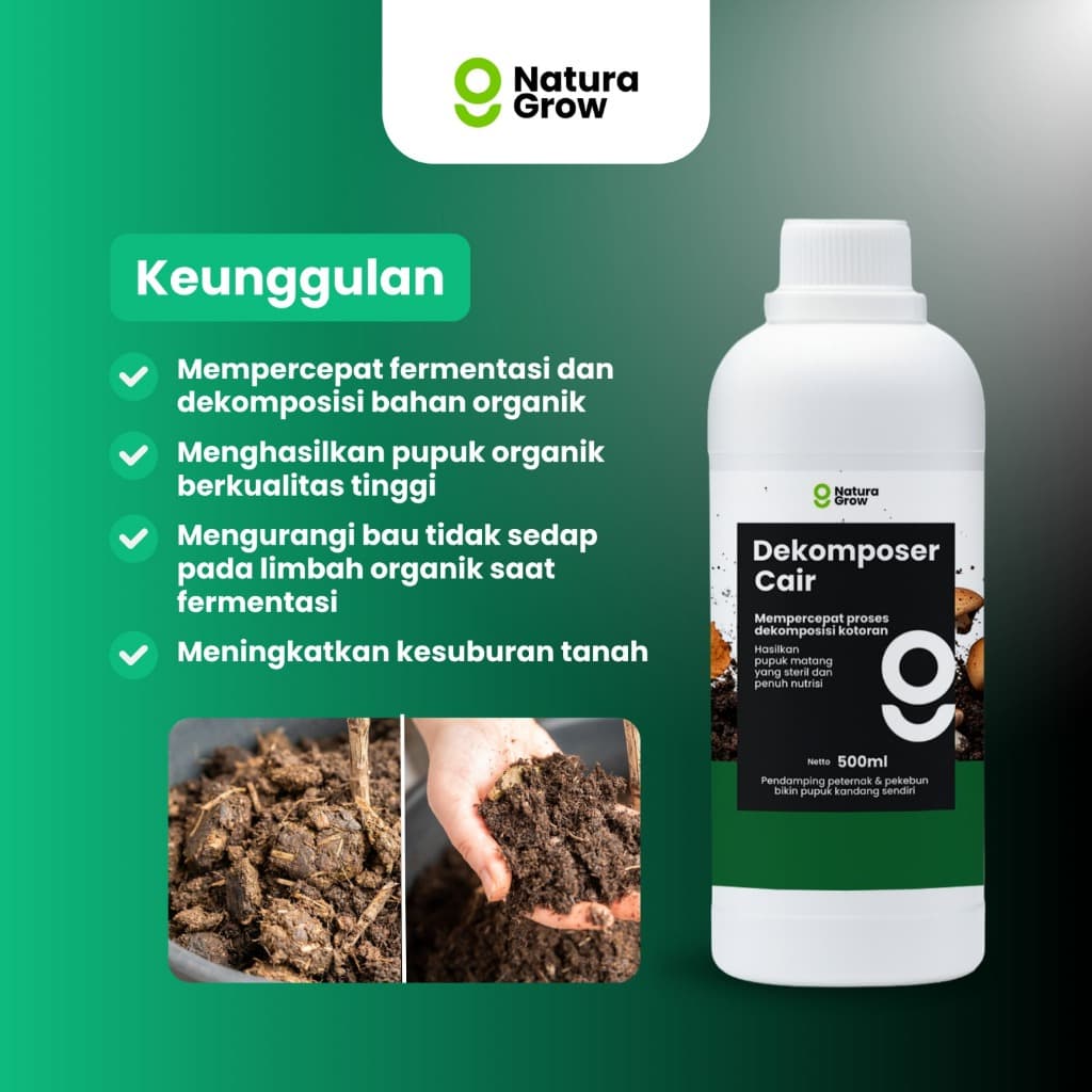 Naturagrow -  Decomposer (Pengurai Bahan Organik) 500ml