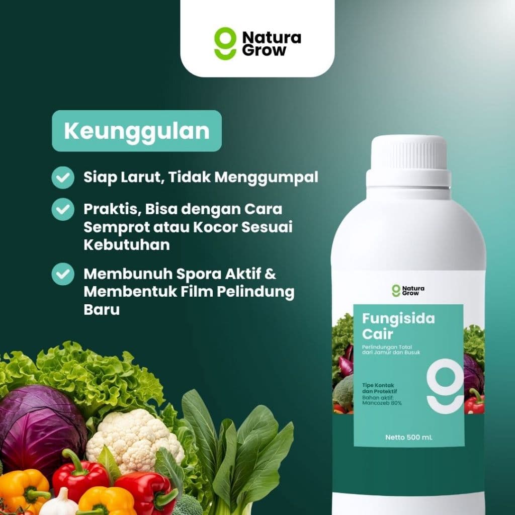 Naturagrow - Fungisida Cair 500ml Perlindungan Maksimal Dari Penyakit Jamur