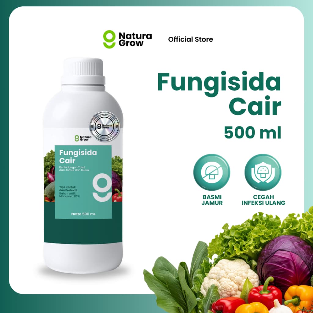 Naturagrow Fungisida Cair – Pengendali Jamur & Busuk Tanaman untuk Perawatan Daun