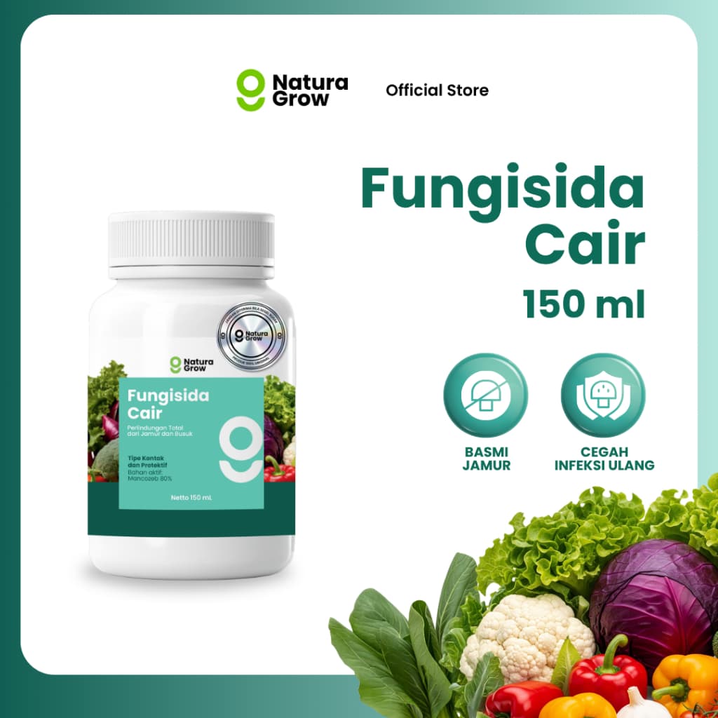 Naturagrow Fungisida Cair – Pengendali Jamur & Busuk Tanaman untuk Perawatan Daun