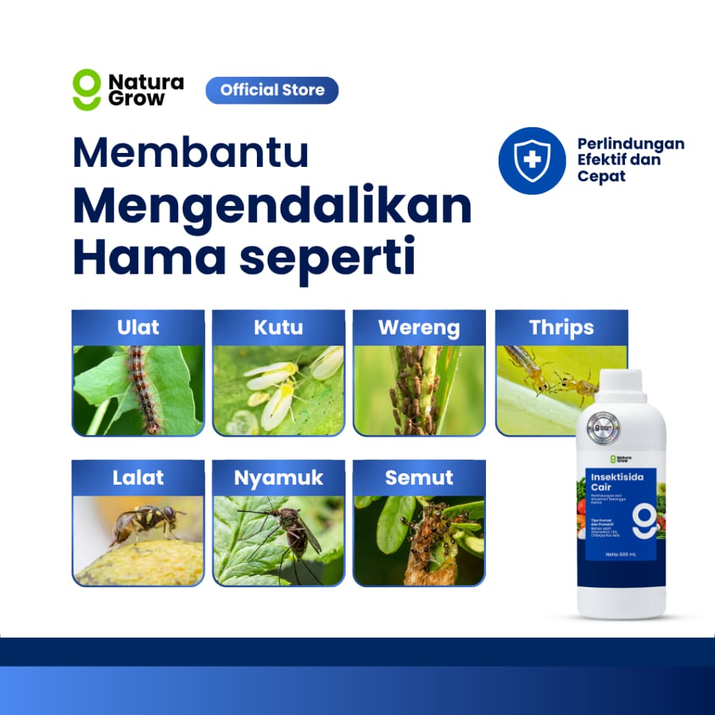 Naturagrow - Insektisida cair - Pembasmi hama serangga - 500ml