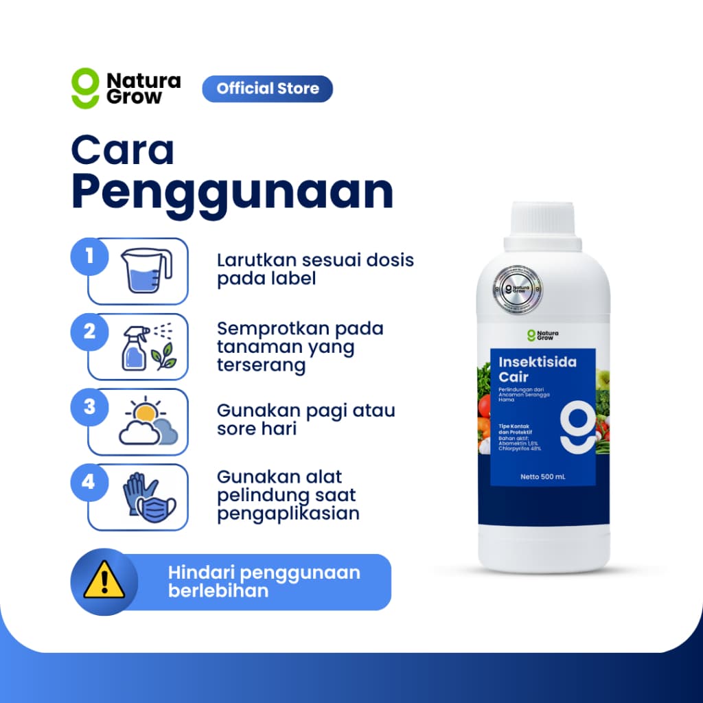 Naturagrow - Insektisida cair - Pembasmi hama serangga - 500ml