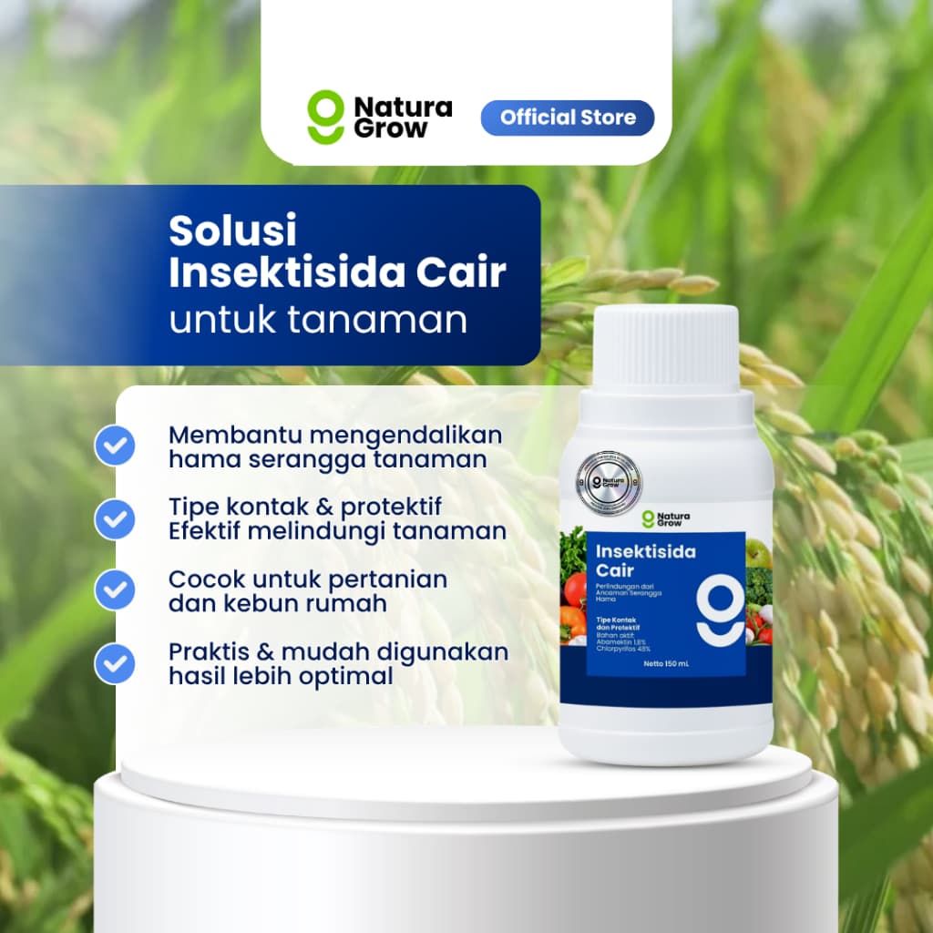NaturaGrow Insektisida Cair 150ml Pembasmi Hama Tanaman Ulat Kutu Putih Wereng Thrips
