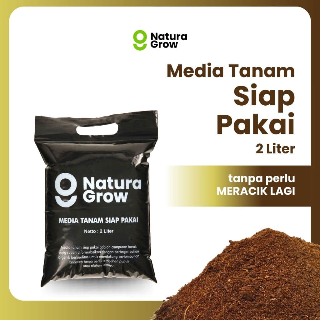 Naturagrow - Media Tanam Siap Pakai 2 Liter