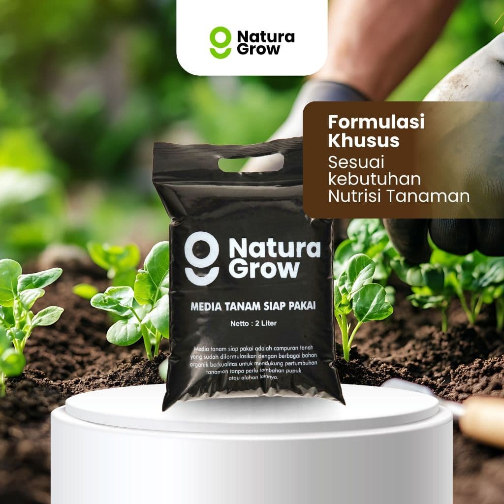 Naturagrow - Media Tanam Siap Pakai 2 Liter