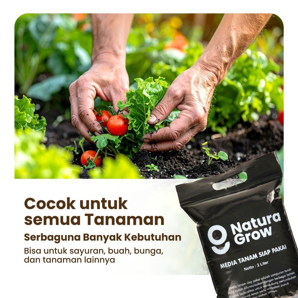 Naturagrow - Media Tanam Siap Pakai 2 Liter