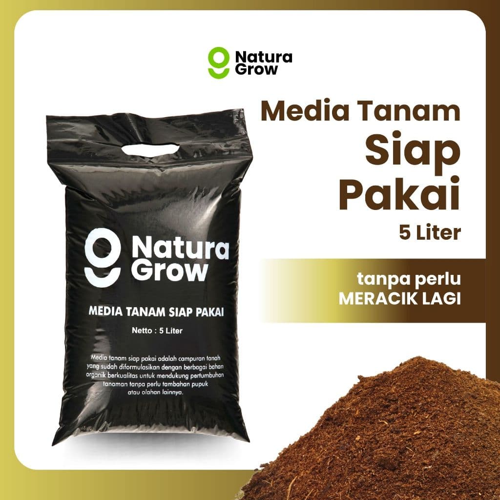 Naturagrow - Media Tanam Siap Pakai 5 Liter