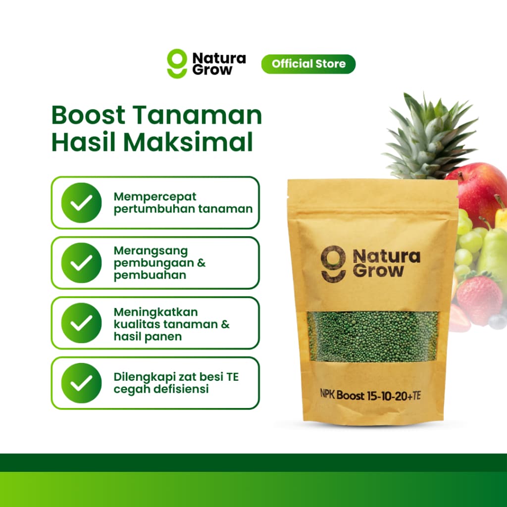 Naturagrow - Pupuk NPK Booster 15-10-20 + TE Cap Tawon