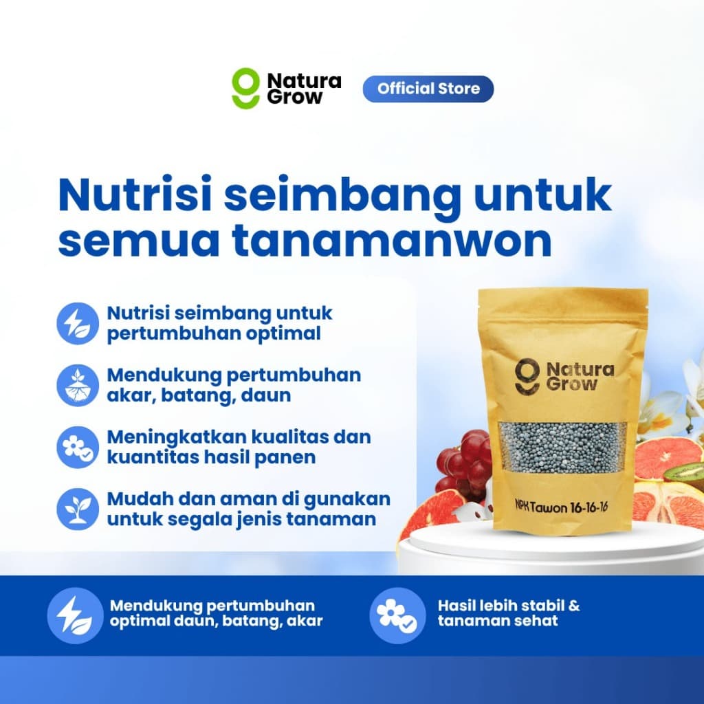 Naturagrow - Pupuk NPK Tawon 16-16-16