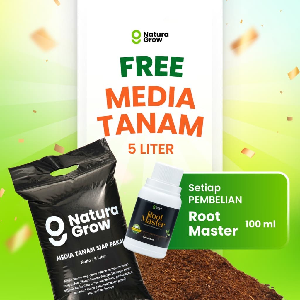 Nutrisi Akar, Penguat dan Perangsang Akar Tanaman 100ml - Naturagrow