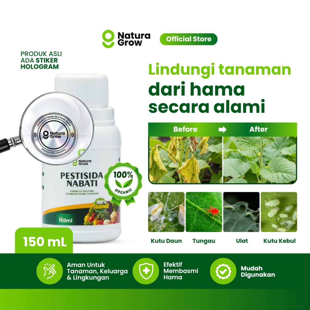 Naturagrow - Pestisida Nabati Formula Organik Pembasmi Hama Tanaman 150ml