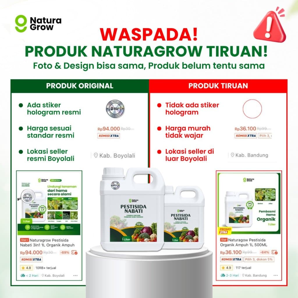 Naturagrow - Pestisida Nabati Formula Organik Pembasmi Hama Tanaman 150ml