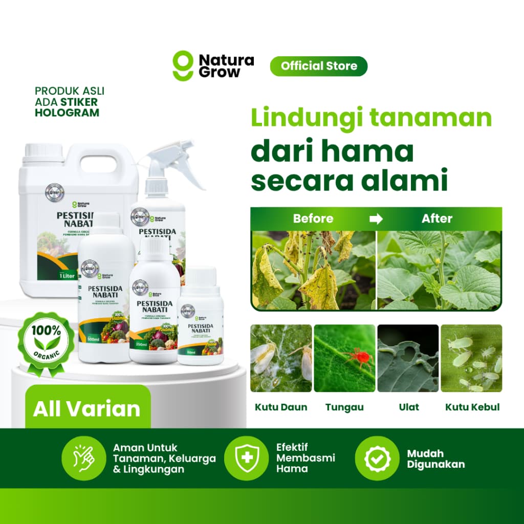 Naturagrow Pestisida Nabati Organik – Pengendali Hama Tanaman