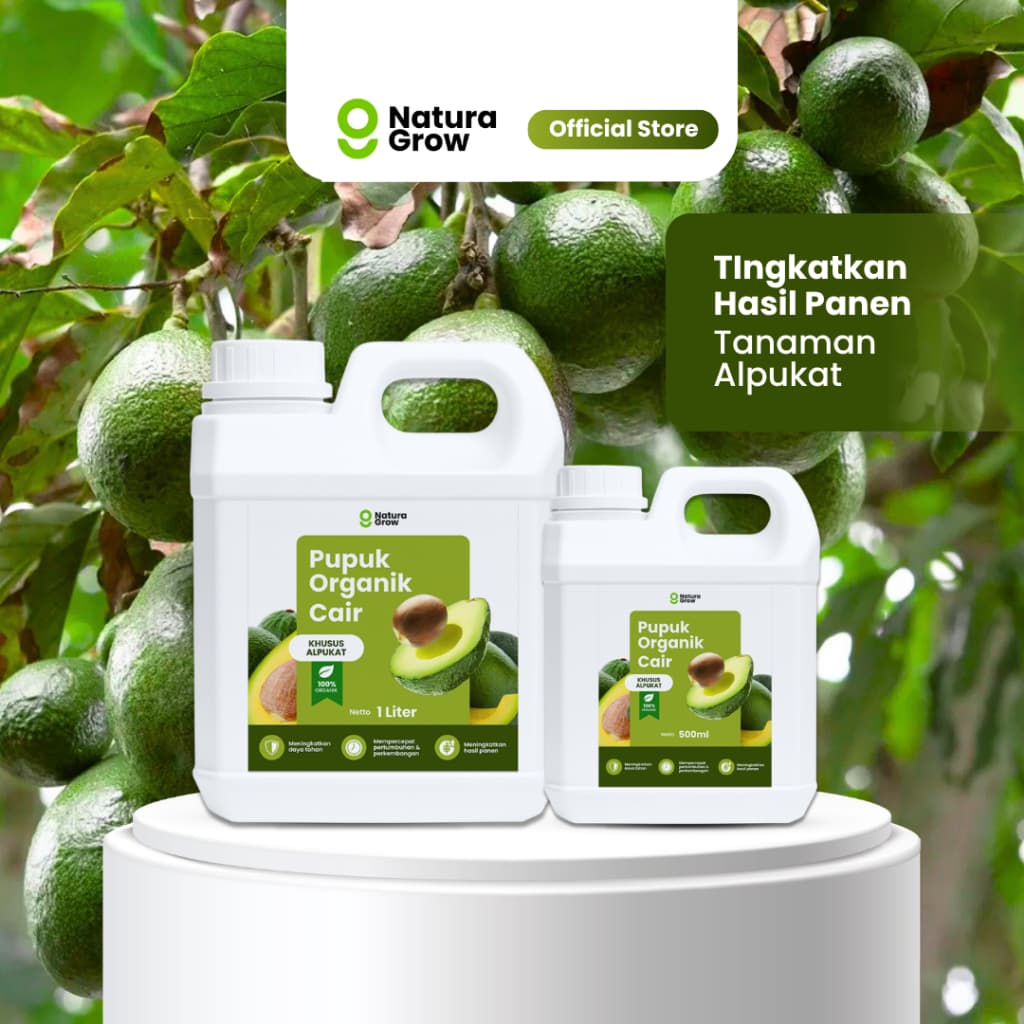 Naturagrow Pupuk Organik Cair Buah Alpukat– Nutrisi Tanaman untuk Mendukung Pembungaan & Pembuahan