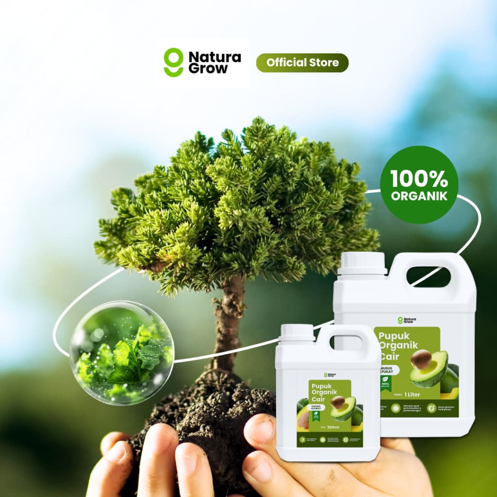 Naturagrow Pupuk Organik Cair Buah Alpukat– Nutrisi Tanaman untuk Mendukung Pembungaan & Pembuahan