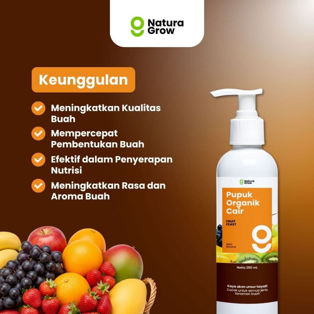 Naturagrow - Pupuk Organik Cair Formula Khusus Tanaman Buah 250ml