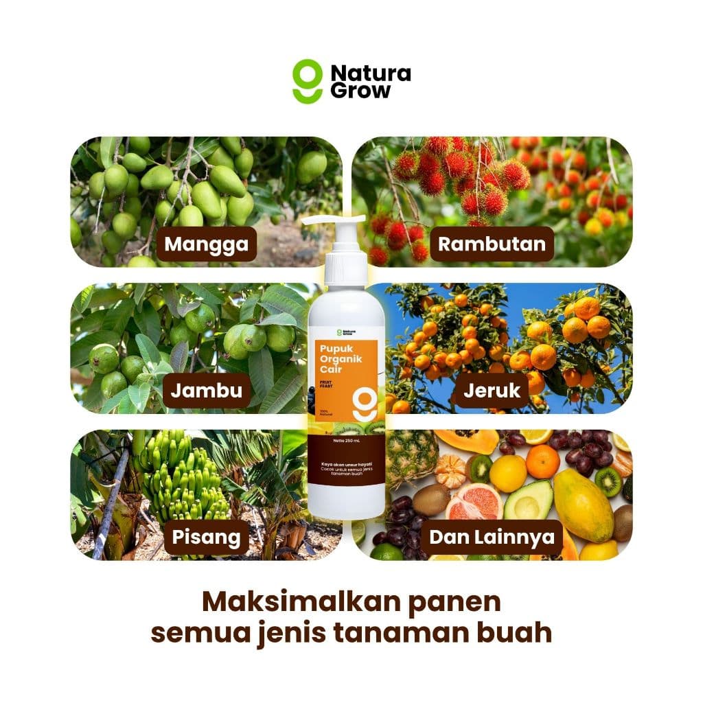Naturagrow - Pupuk Organik Cair Formula Khusus Tanaman Buah 250ml