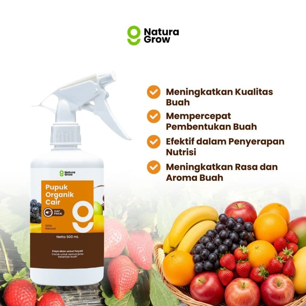 Naturagrow - Pupuk Organik Cair Siap Pakai Khusus Buah 500ml