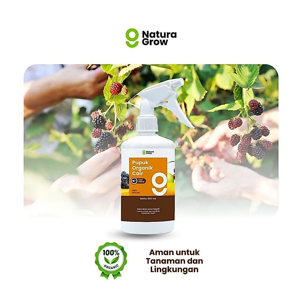 Naturagrow - Pupuk Organik Cair Siap Pakai Khusus Buah 500ml