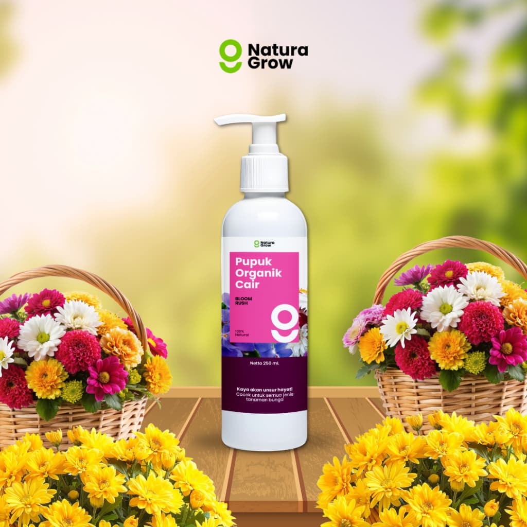 Naturagrow - Pupuk Organik Cair Formula Khusus Tanaman Bunga 250ml