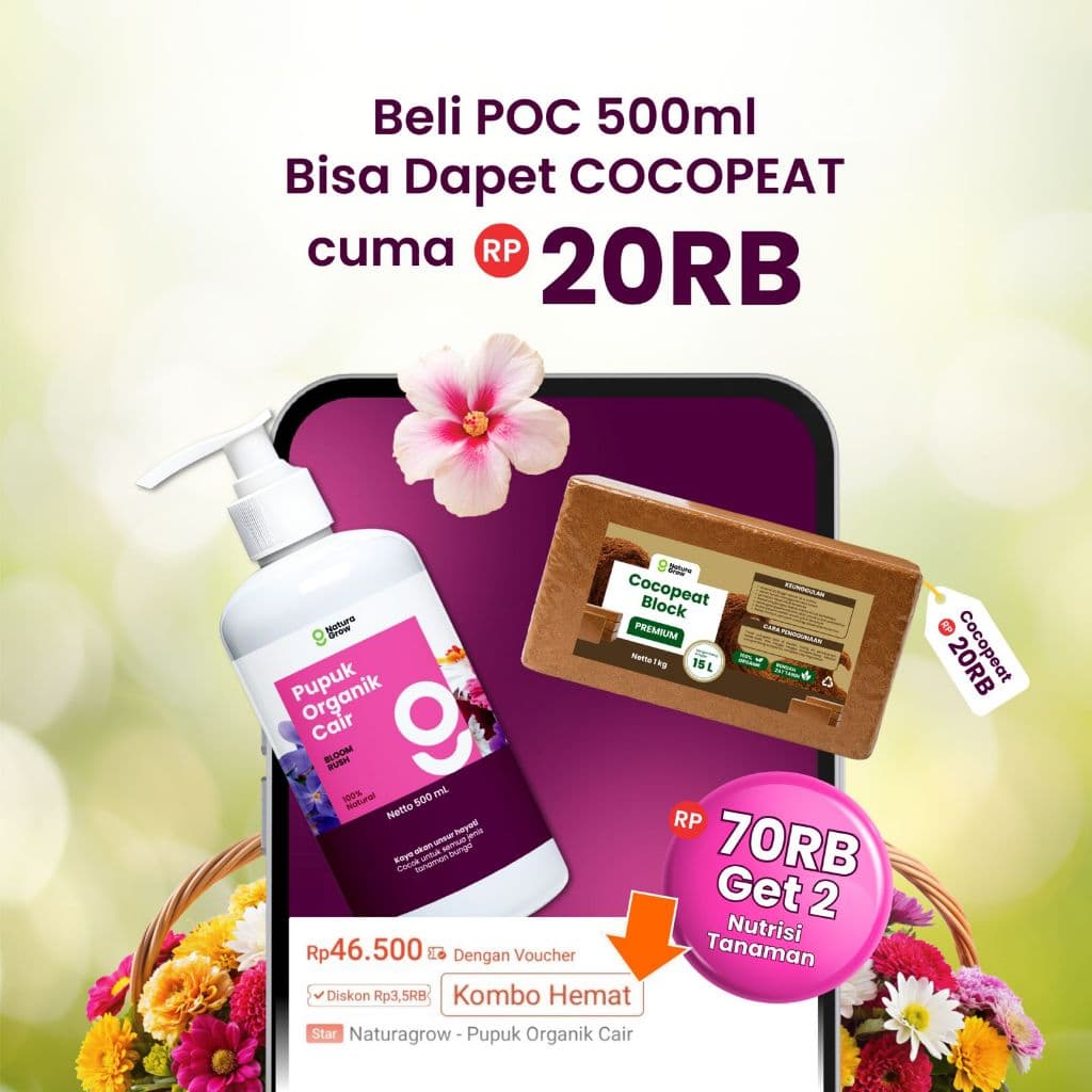 Naturagrow - Pupuk Organik Cair Formula Khusus Tanaman Bunga 500ml