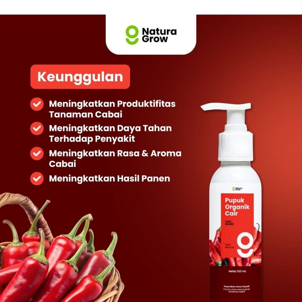 Naturagrow -  Pupuk Organik Cair Formula Khusus Tanaman Cabai 100ml