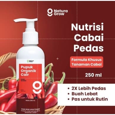 Naturagrow Pupuk Organik Cair Cabai – Nutrisi Tanaman Cabai untuk Mendukung Pertumbuhan & Produktivitas