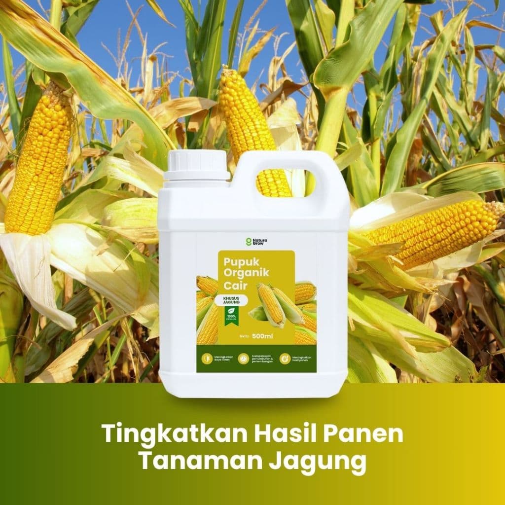 Naturagrow - Pupuk Organik Cair Jagung 500ML Tanaman Subur, Buah Melimpah & Jagung Berkualitas