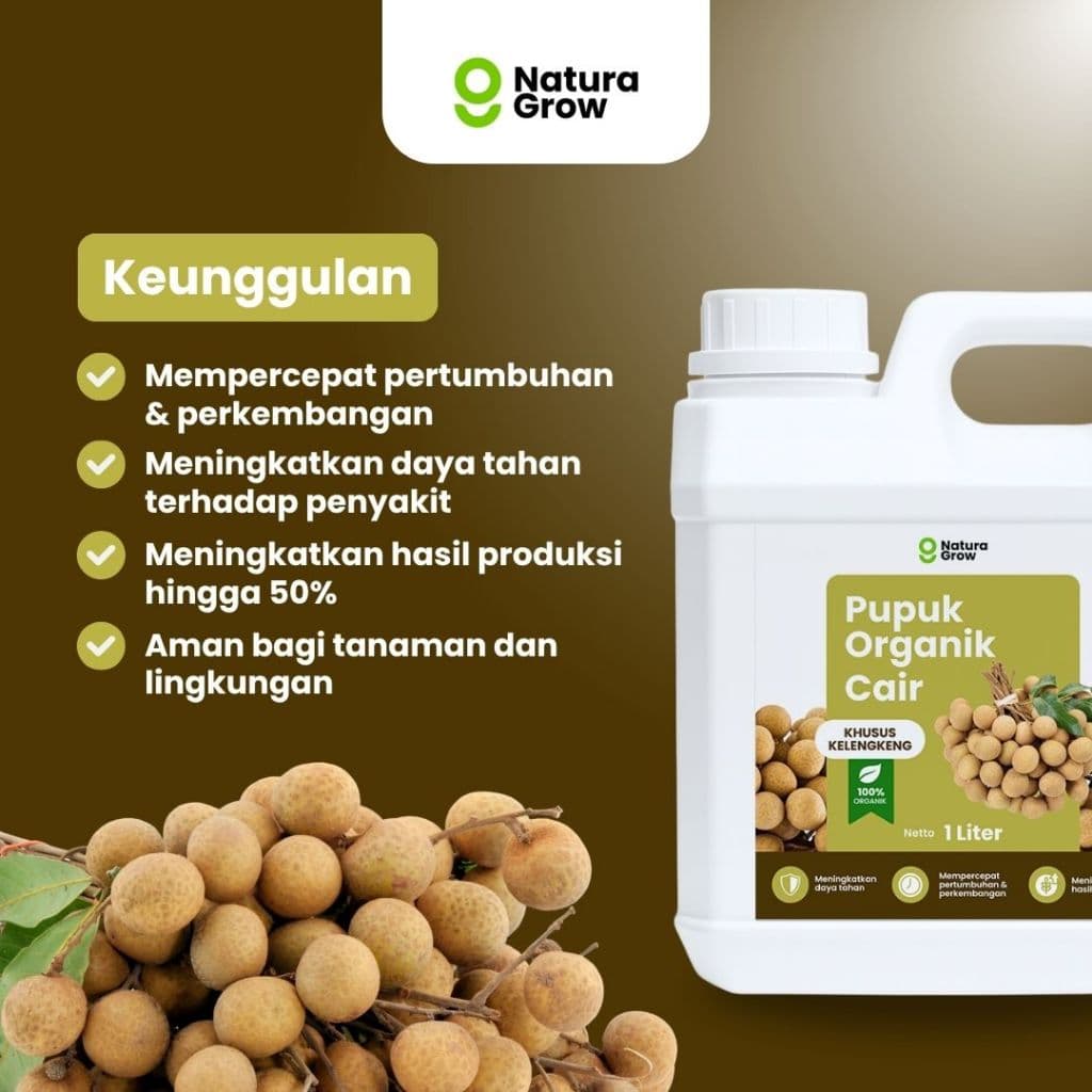 Naturagrow - Pupuk Organik Cair Kelengkeng 1 LITER Rahasia Kelengkeng Cepat Berbunga Buah Lebat & Manis
