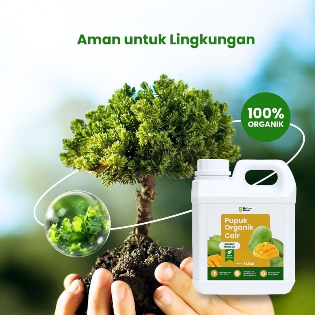Naturagrow - Pupuk Organik Cair Mangga 1 LITER Bikin Buah Lebat, Rasa Manis & Hasil Melimpah