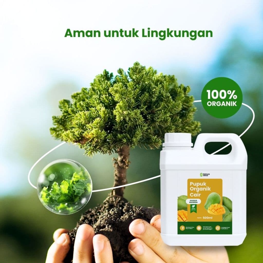 Naturagrow - Pupuk Organik Cair Mangga 500ML Bikin Buah Lebat, Rasa Manis & Hasil Melimpah