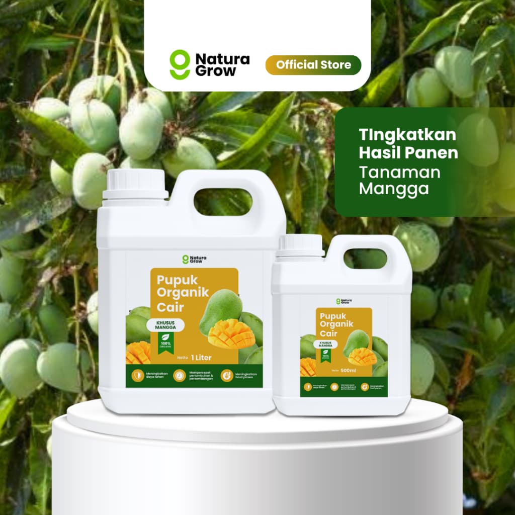 Naturagrow Pupuk Organik Cair Mangga – Nutrisi Tanaman untuk Mendukung Pembungaan & Pembuahan