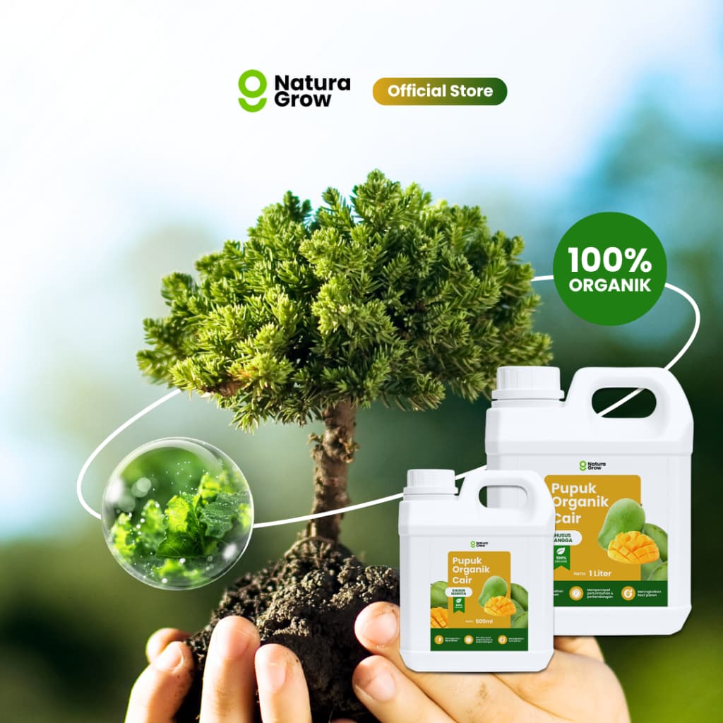 Naturagrow Pupuk Organik Cair Mangga – Nutrisi Tanaman untuk Mendukung Pembungaan & Pembuahan