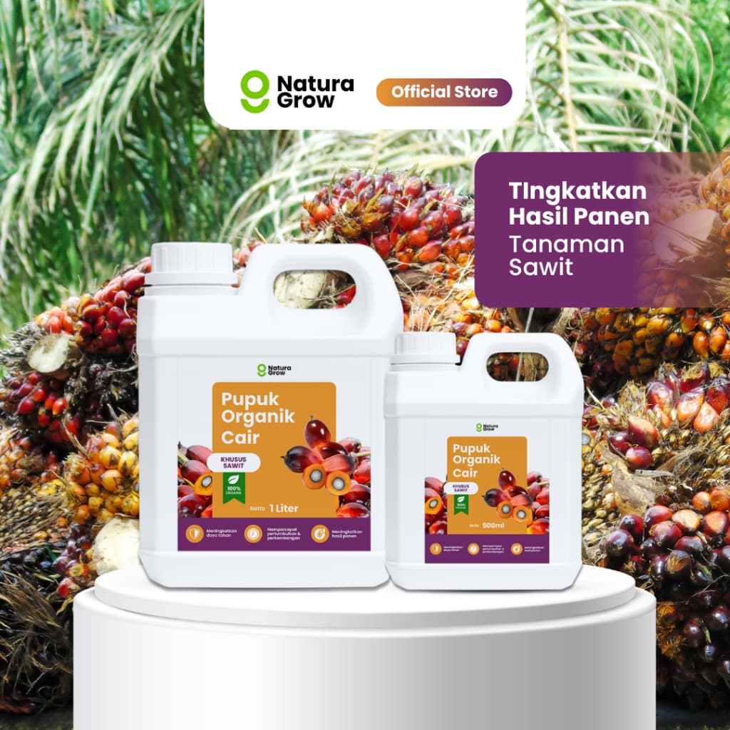 Naturagrow - Pupuk Organik Cair Sawit  Sawit Subur & Produksi Maksimal