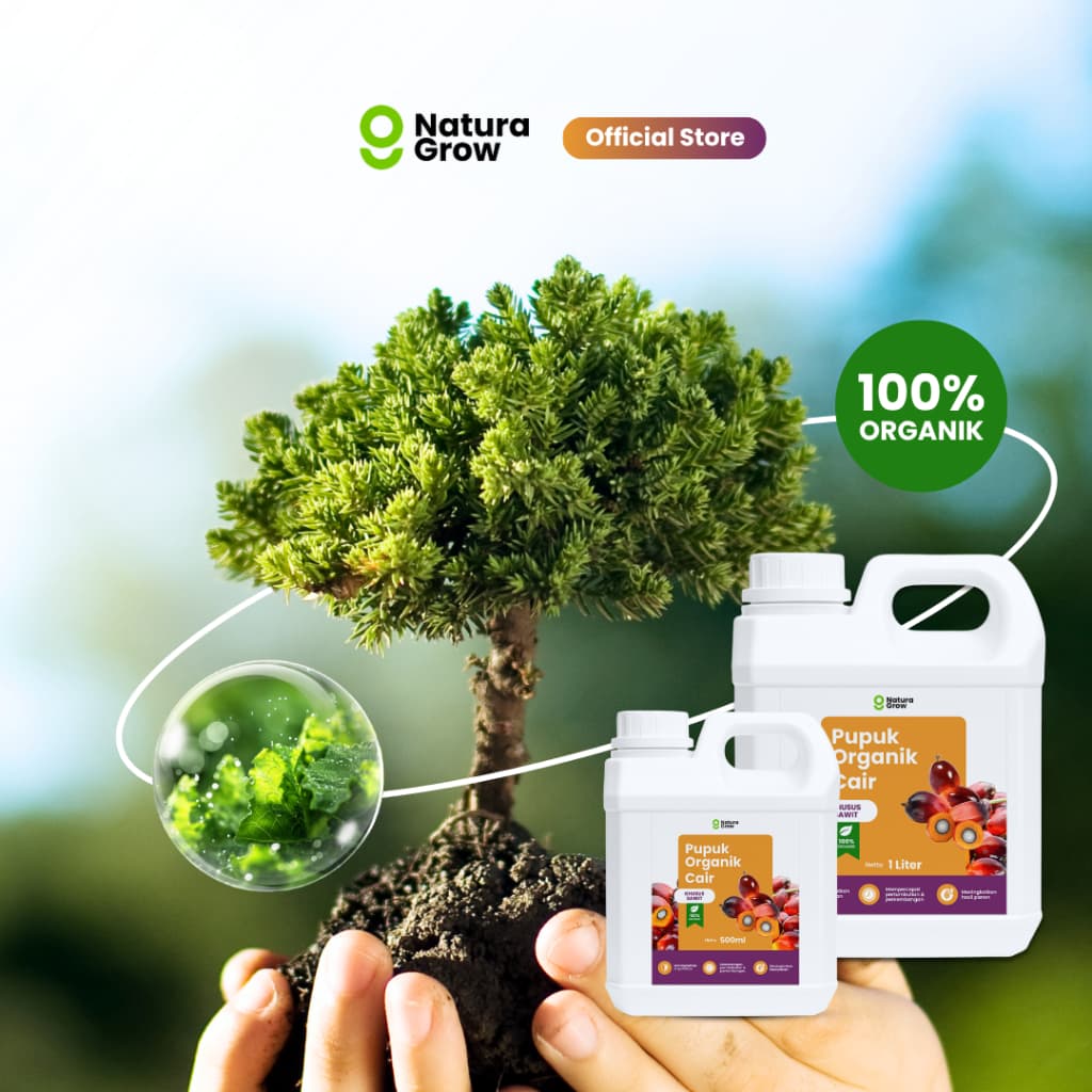 Naturagrow - Pupuk Organik Cair Sawit  Sawit Subur & Produksi Maksimal