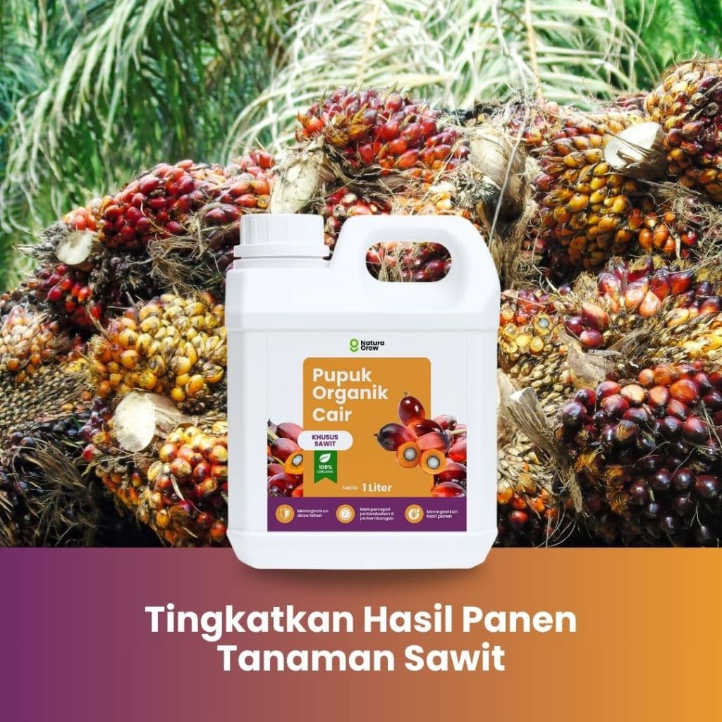 Naturagrow - Pupuk Organik Cair Sawit 1 LITER  Sawit Subur & Produksi Maksimal