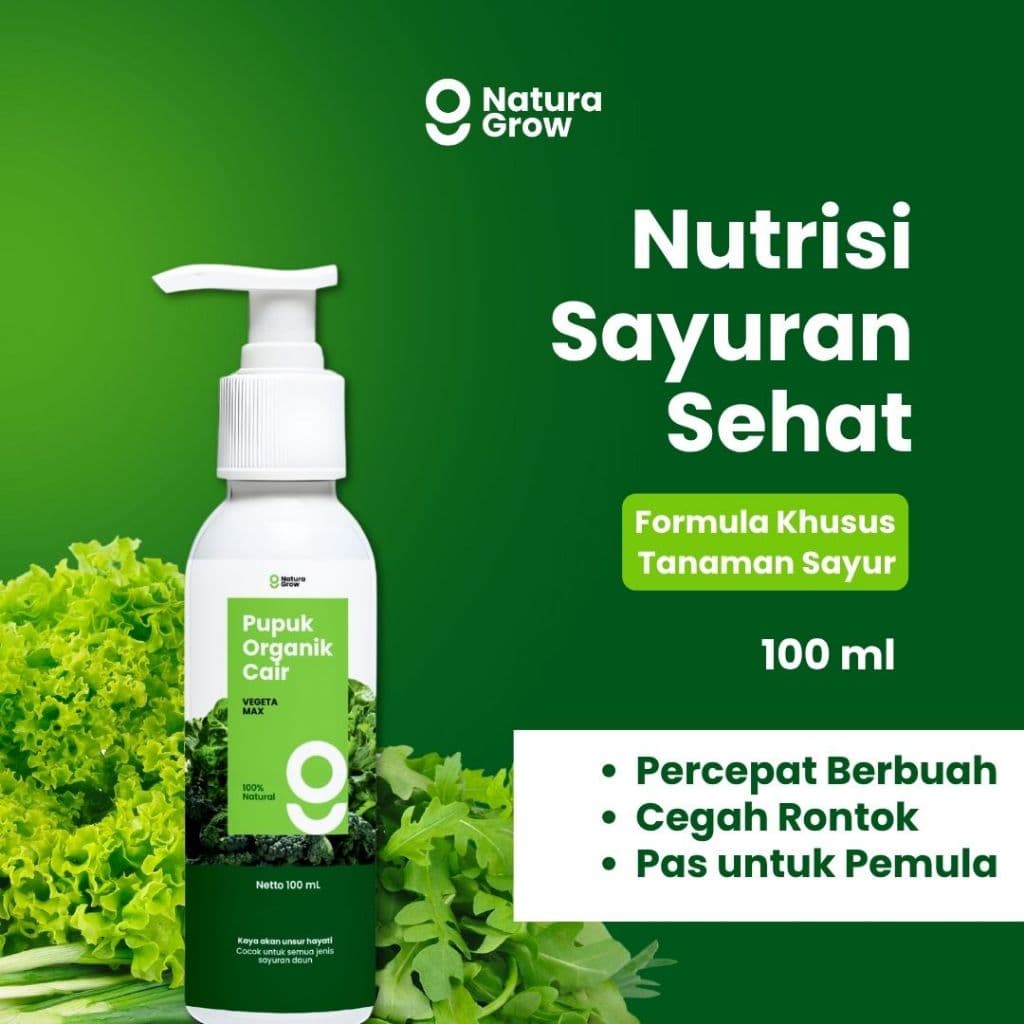 Naturagrow - Pupuk Organik Cair Formula Khusus Tanaman Sayur 100ml