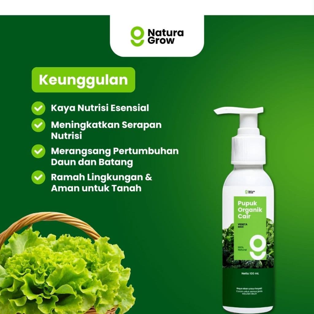 Naturagrow - Pupuk Organik Cair Formula Khusus Tanaman Sayur 100ml