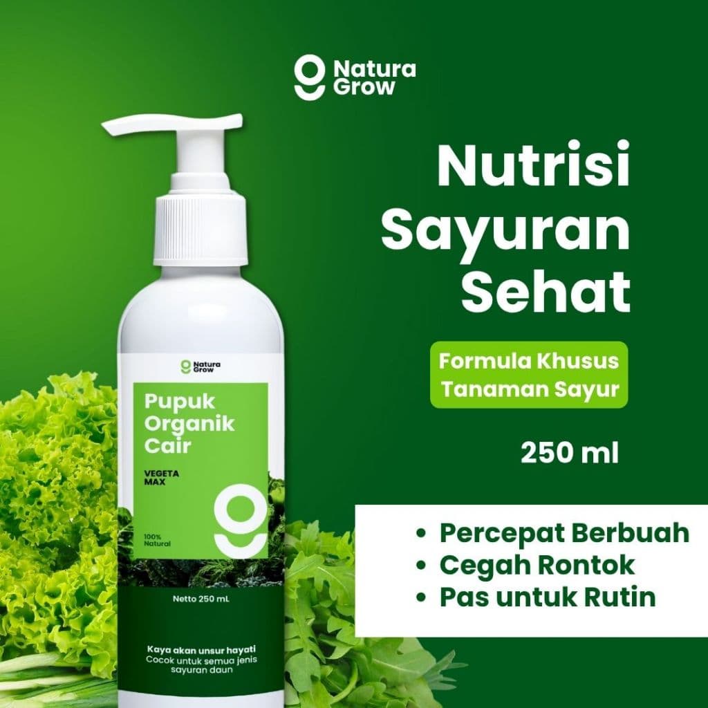 Naturagrow - Pupuk Organik Cair Formula Khusus Tanaman Sayur 250ml