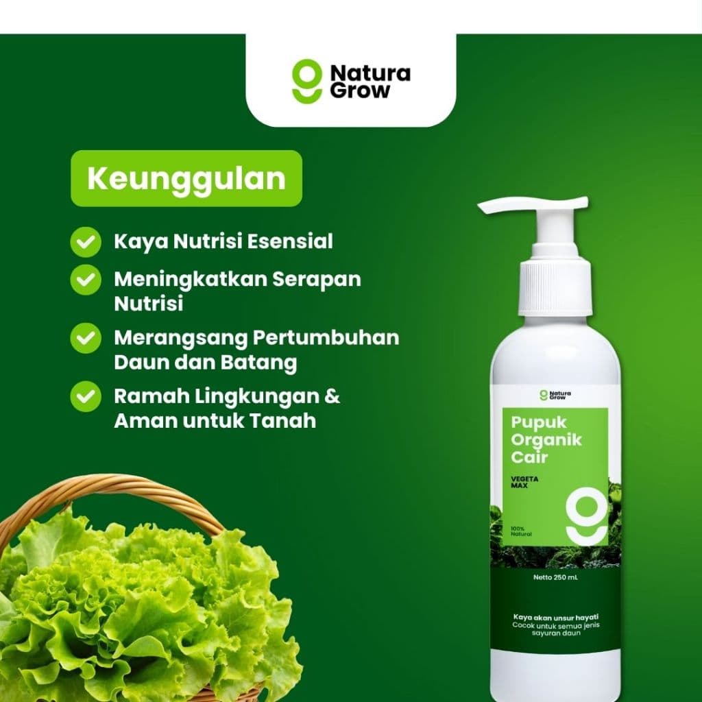 Naturagrow - Pupuk Organik Cair Formula Khusus Tanaman Sayur 250ml