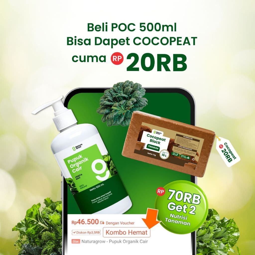 Naturagrow - Pupuk Organik Cair Formula Khusus Tanaman Sayur 500ml