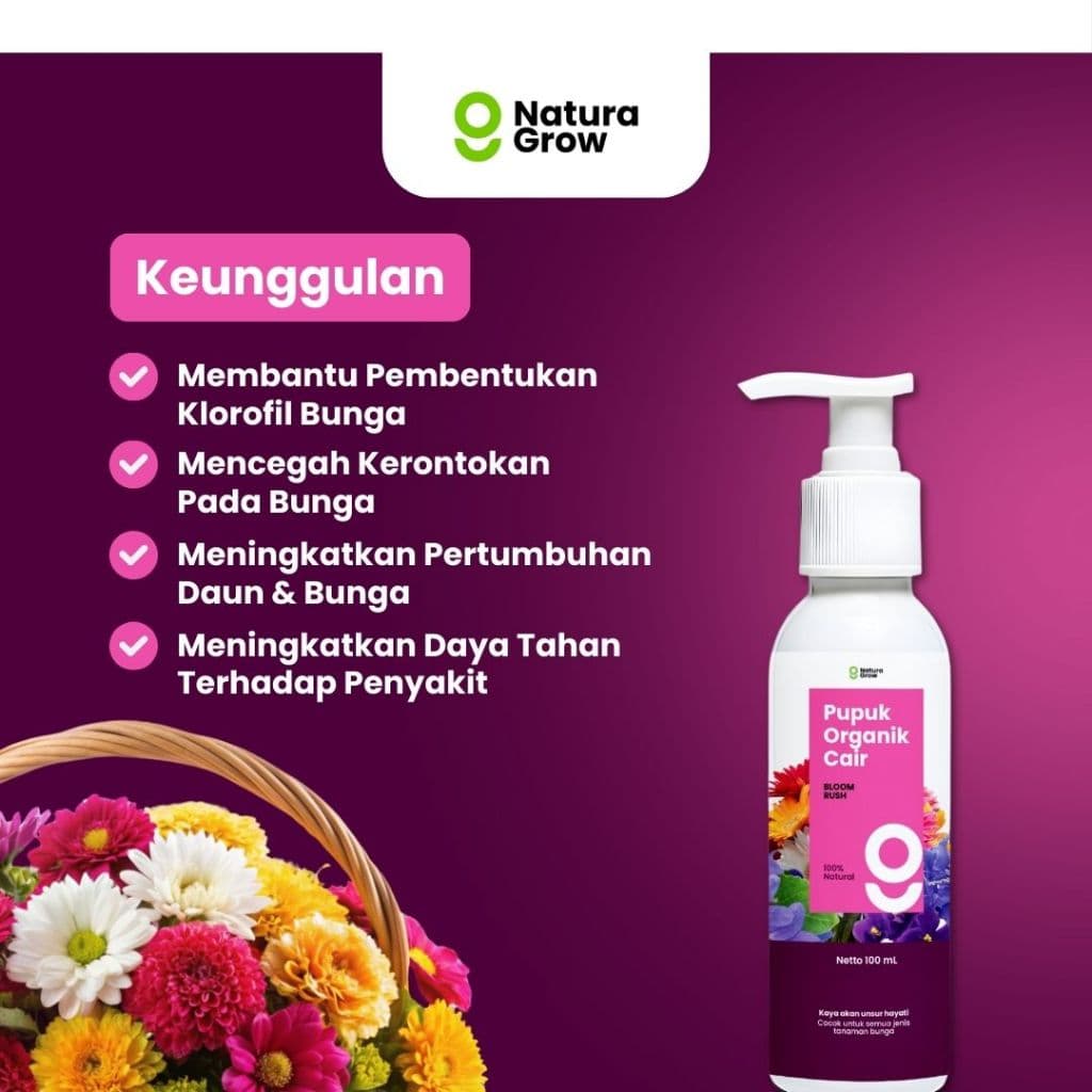 Naturagrow - Pupuk Organik Cair POC Sayuran Daun Tanaman Buah Cabai dan Bunga Varian 100ml