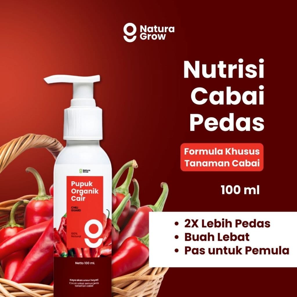 Naturagrow - Pupuk Organik Cair POC Sayuran Daun Tanaman Buah Cabai dan Bunga Varian 100ml
