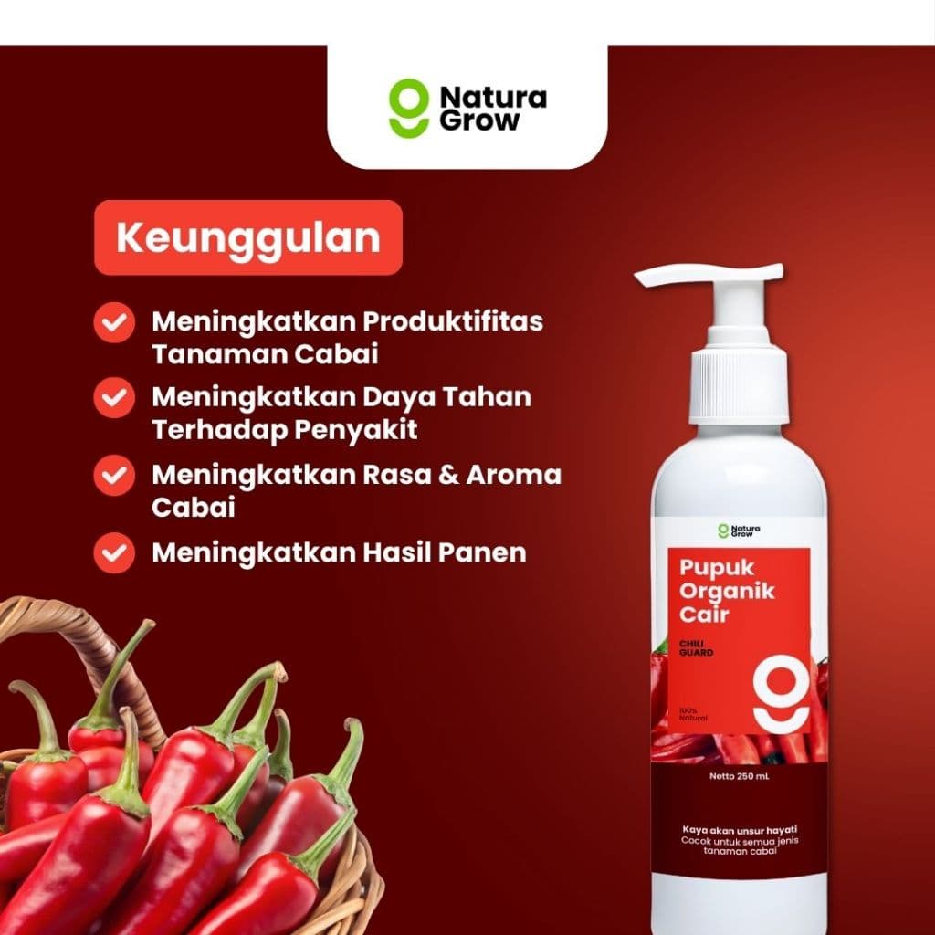 Naturagrow - Pupuk Organik Cair POC Sayuran Daun Tanaman Buah Cabai dan Bunga Varian 250ml
