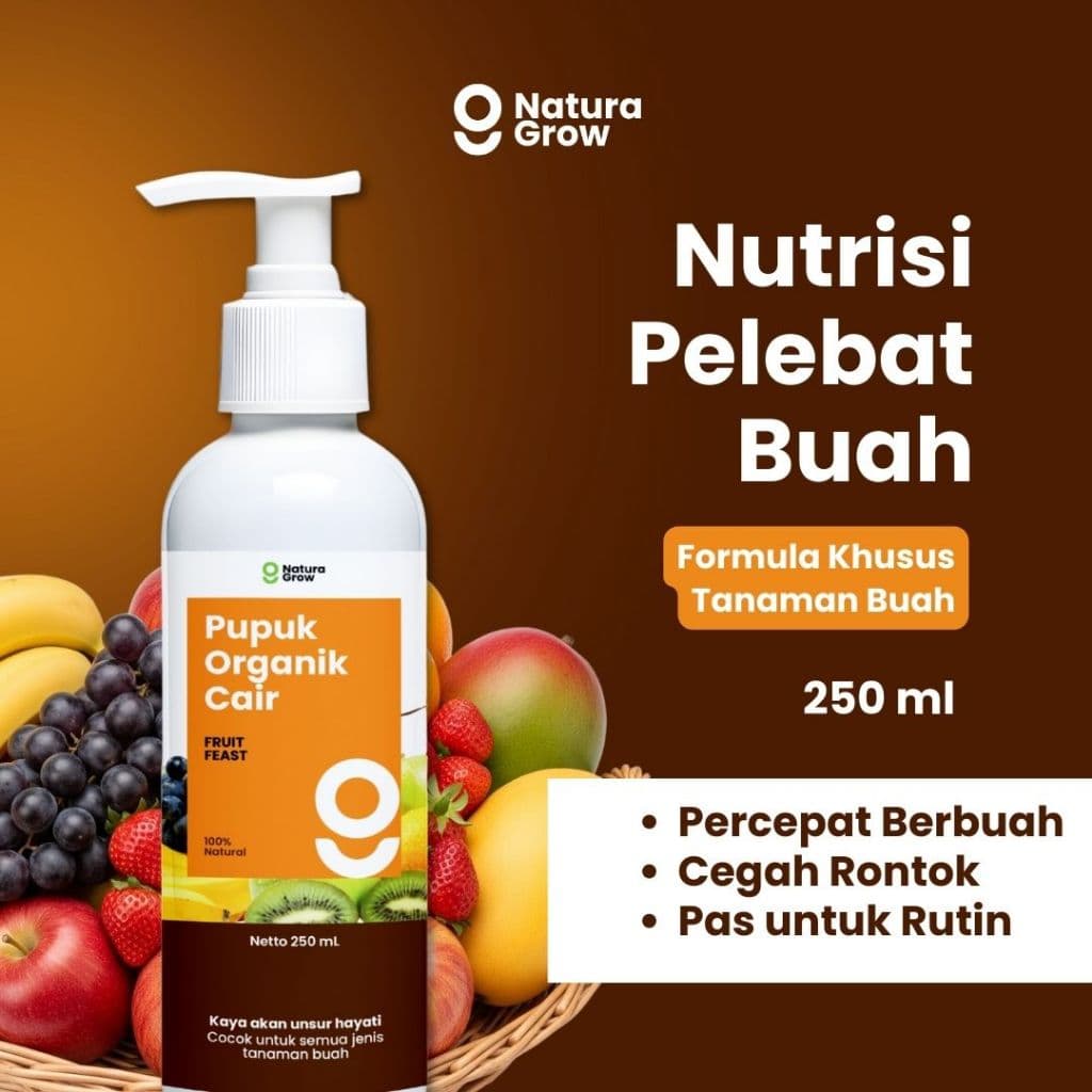 Naturagrow - Pupuk Organik Cair POC Sayuran Daun Tanaman Buah Cabai dan Bunga Varian 250ml