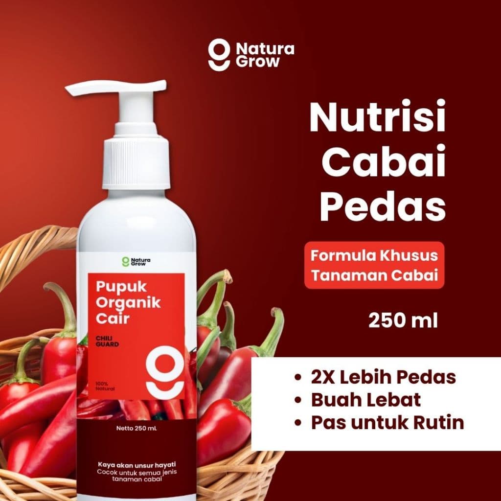 Naturagrow - Pupuk Organik Cair POC Sayuran Daun Tanaman Buah Cabai dan Bunga Varian 250ml