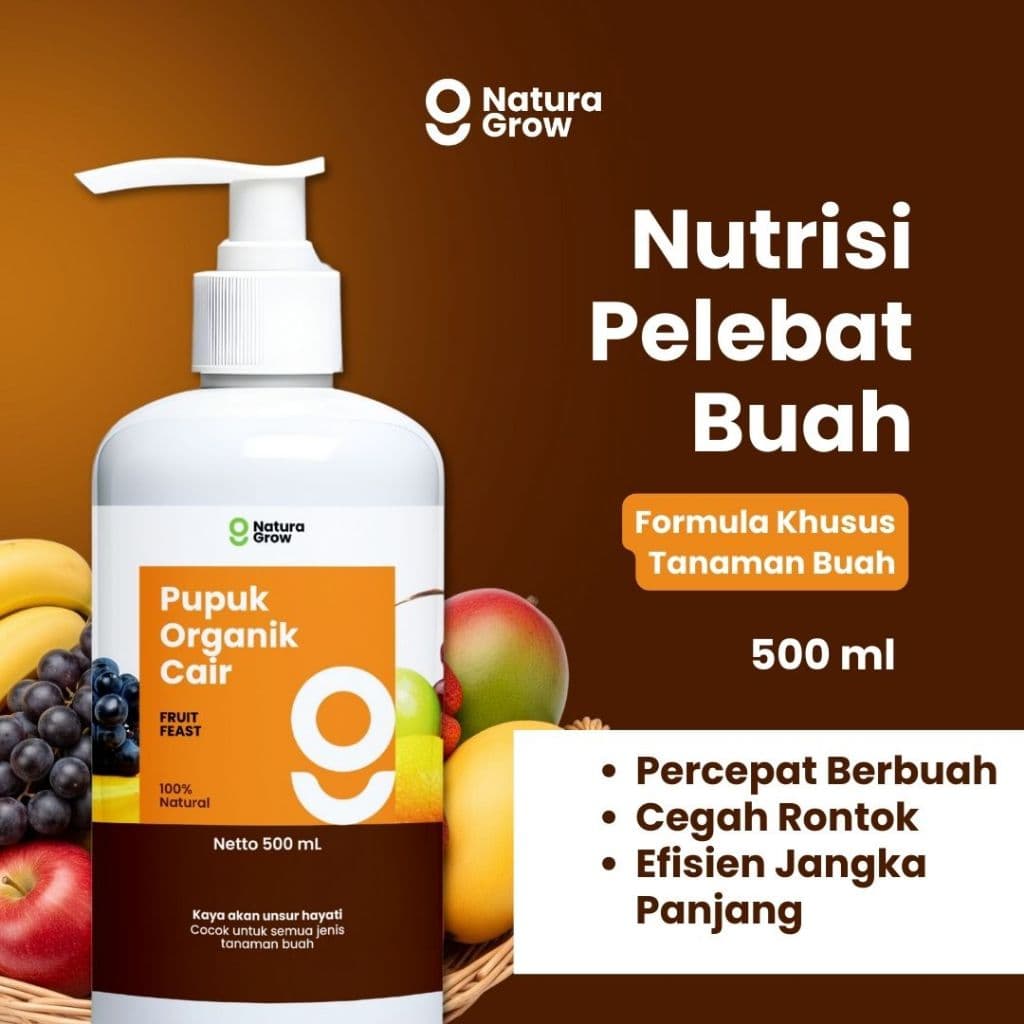 Naturagrow - Pupuk Organik Cair POC Sayuran Daun Tanaman Buah Cabai dan Bunga Varian 500ml
